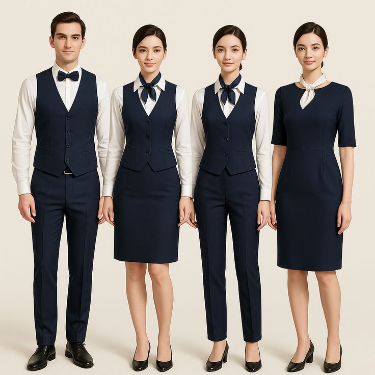 Melodies hospitality team in professional catering staff uniforms