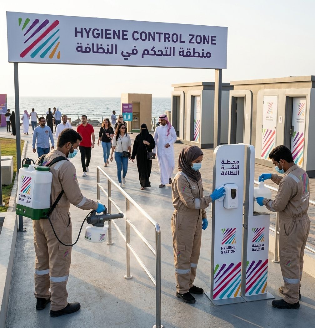 Melodies sanitation and hygiene control zone
