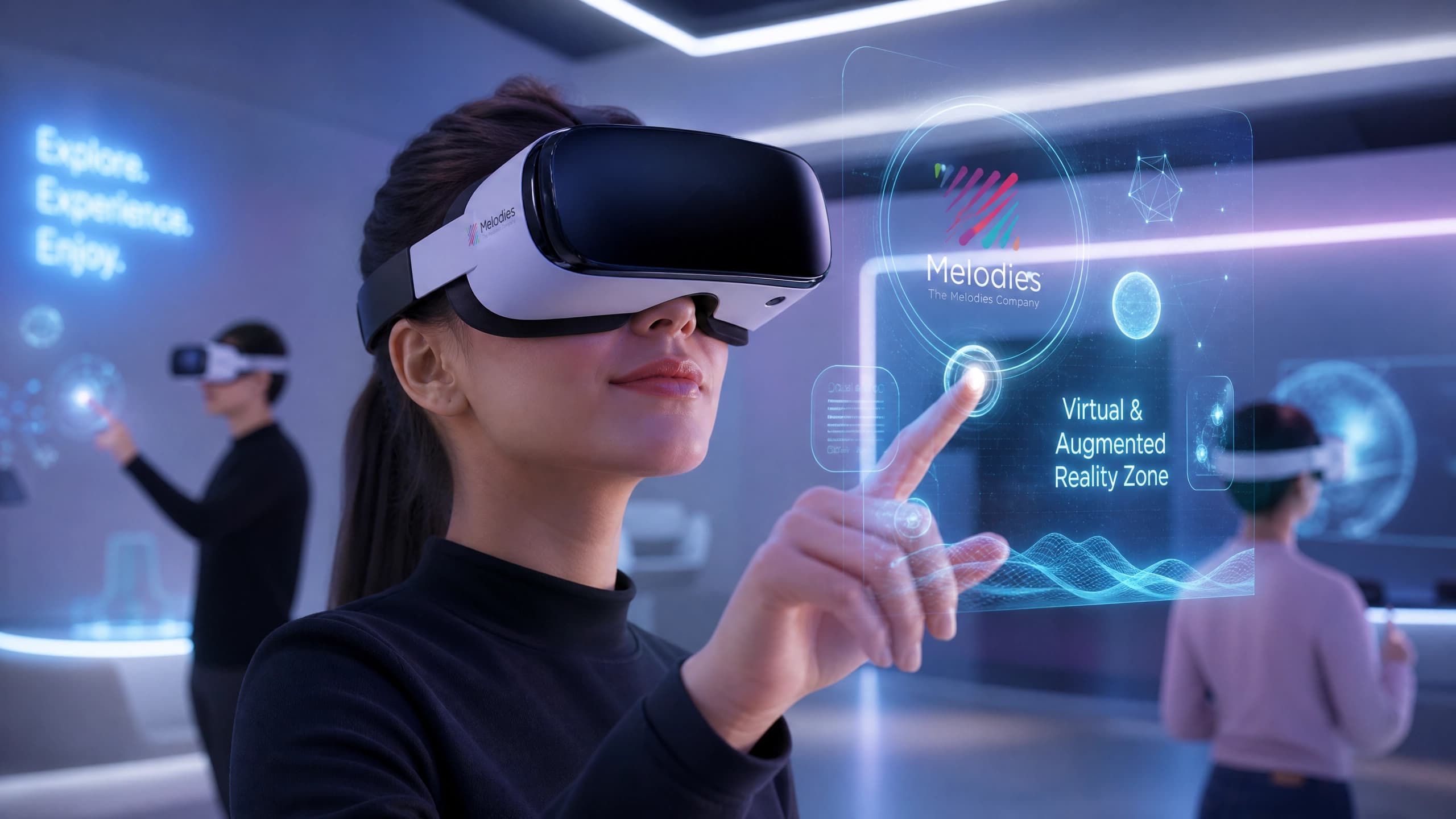 Melodies virtual and augmented reality zone